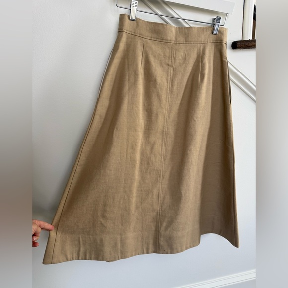Sézane Oksana Midi Skirt – NWT – Size US 4 / EU 36- beige - Picture 9 of 11